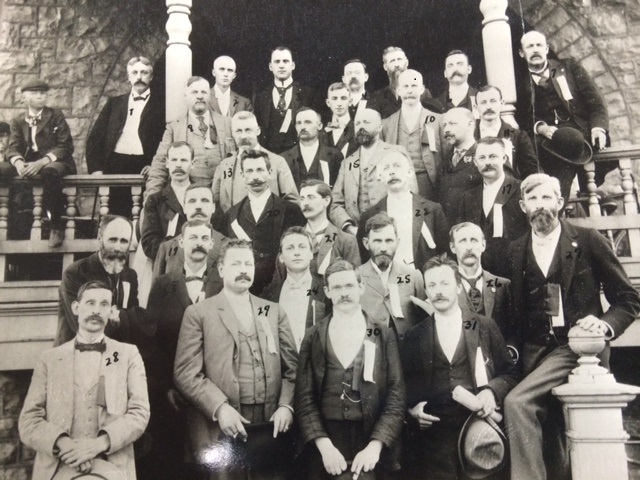 Image of attendees of the South Dakota Pharmacists Annual Convention in Madison, SD 1896