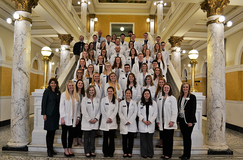 A big group of pharmacy students.