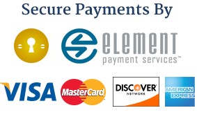 Image of graphic that says 'secure payments by' and has logos for all the credit cards and payment services